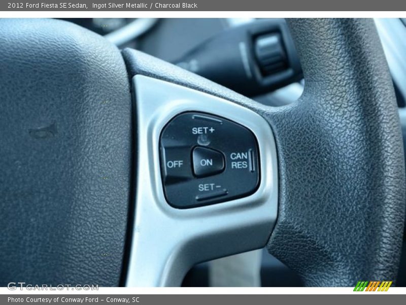Ingot Silver Metallic / Charcoal Black 2012 Ford Fiesta SE Sedan