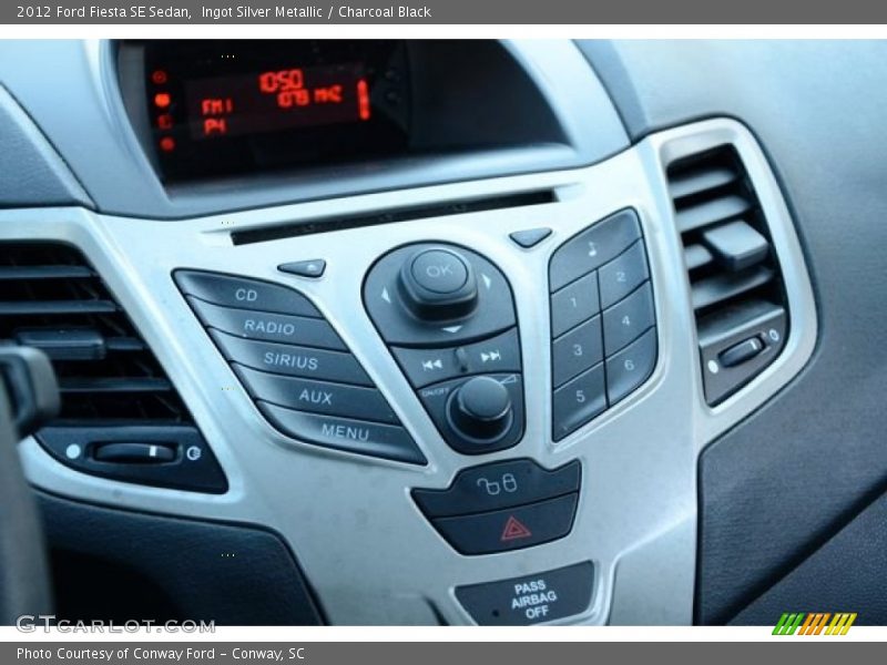 Controls of 2012 Fiesta SE Sedan