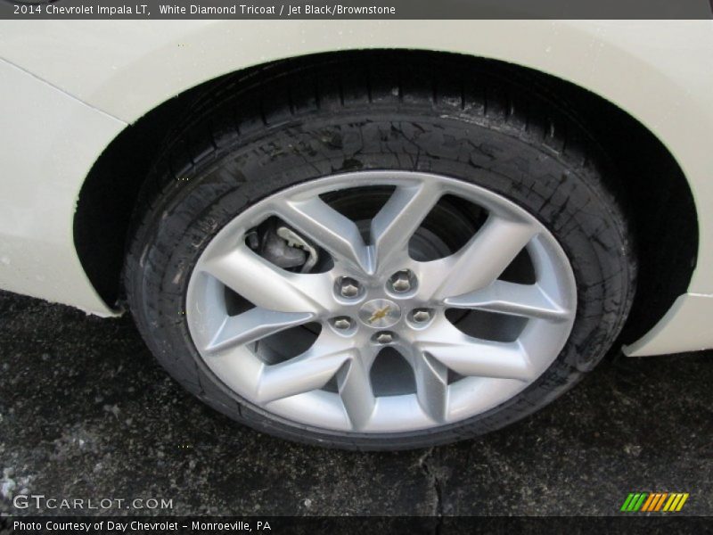 White Diamond Tricoat / Jet Black/Brownstone 2014 Chevrolet Impala LT