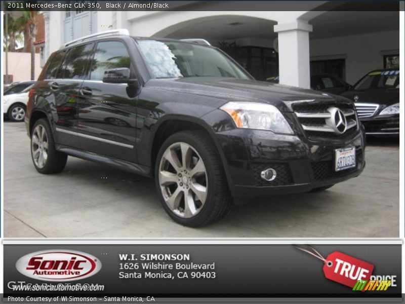 Black / Almond/Black 2011 Mercedes-Benz GLK 350