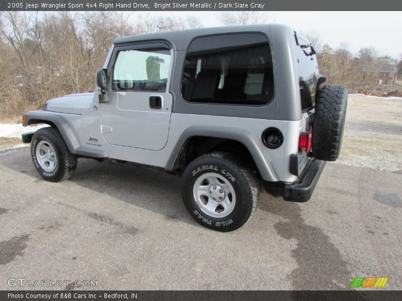 Bright Silver Metallic / Dark Slate Gray 2005 Jeep Wrangler Sport 4x4 Right Hand Drive