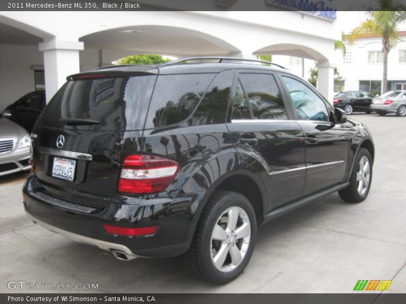 Black / Black 2011 Mercedes-Benz ML 350