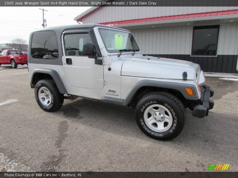 Bright Silver Metallic / Dark Slate Gray 2005 Jeep Wrangler Sport 4x4 Right Hand Drive