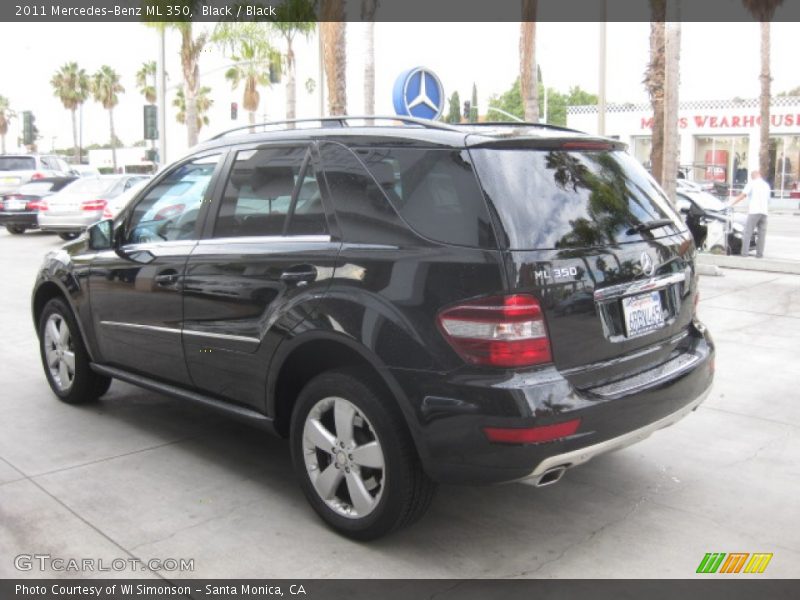 Black / Black 2011 Mercedes-Benz ML 350