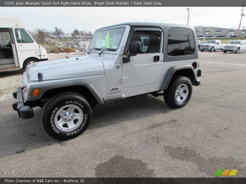 Bright Silver Metallic / Dark Slate Gray 2005 Jeep Wrangler Sport 4x4 Right Hand Drive
