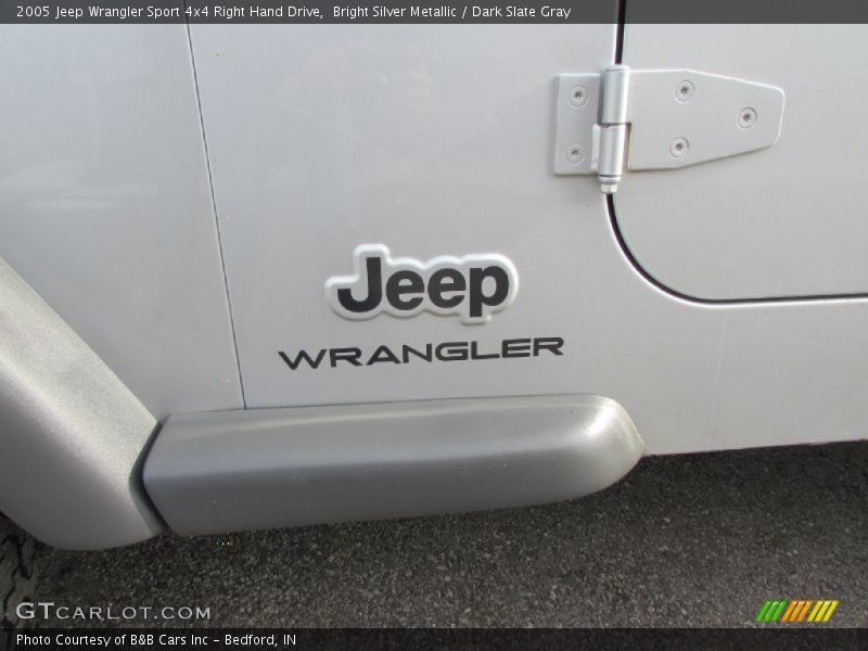 Bright Silver Metallic / Dark Slate Gray 2005 Jeep Wrangler Sport 4x4 Right Hand Drive