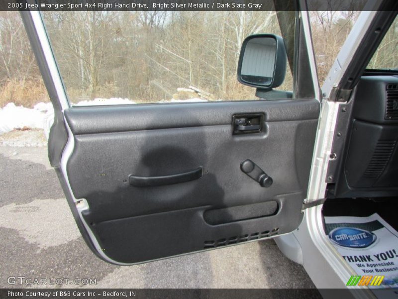 Bright Silver Metallic / Dark Slate Gray 2005 Jeep Wrangler Sport 4x4 Right Hand Drive