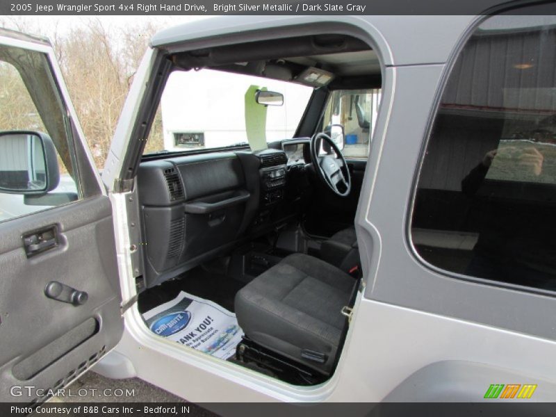 Bright Silver Metallic / Dark Slate Gray 2005 Jeep Wrangler Sport 4x4 Right Hand Drive