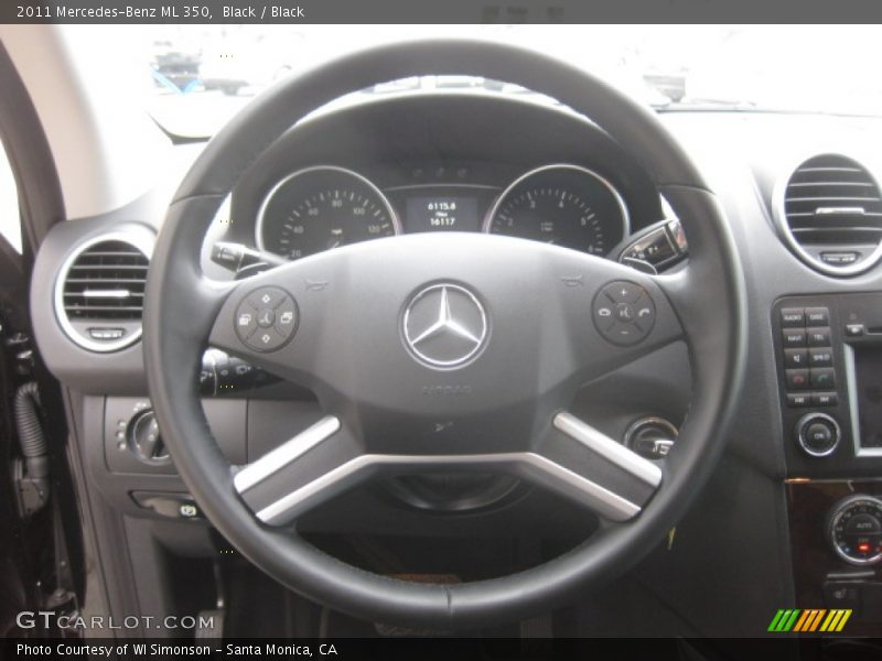 Black / Black 2011 Mercedes-Benz ML 350