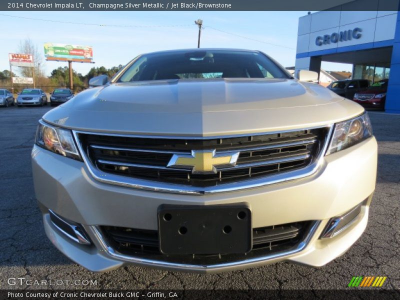 Champagne Silver Metallic / Jet Black/Brownstone 2014 Chevrolet Impala LT