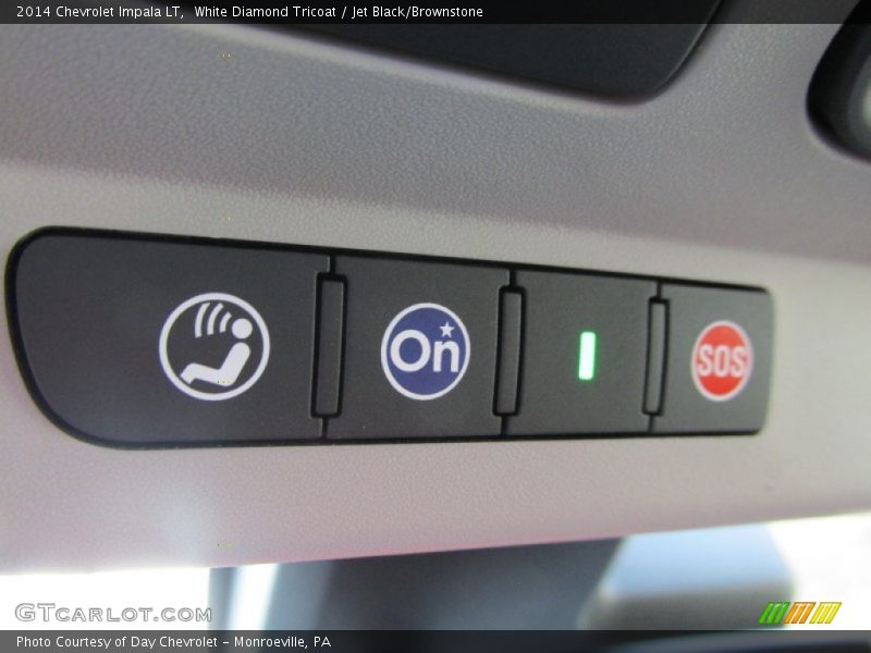 White Diamond Tricoat / Jet Black/Brownstone 2014 Chevrolet Impala LT