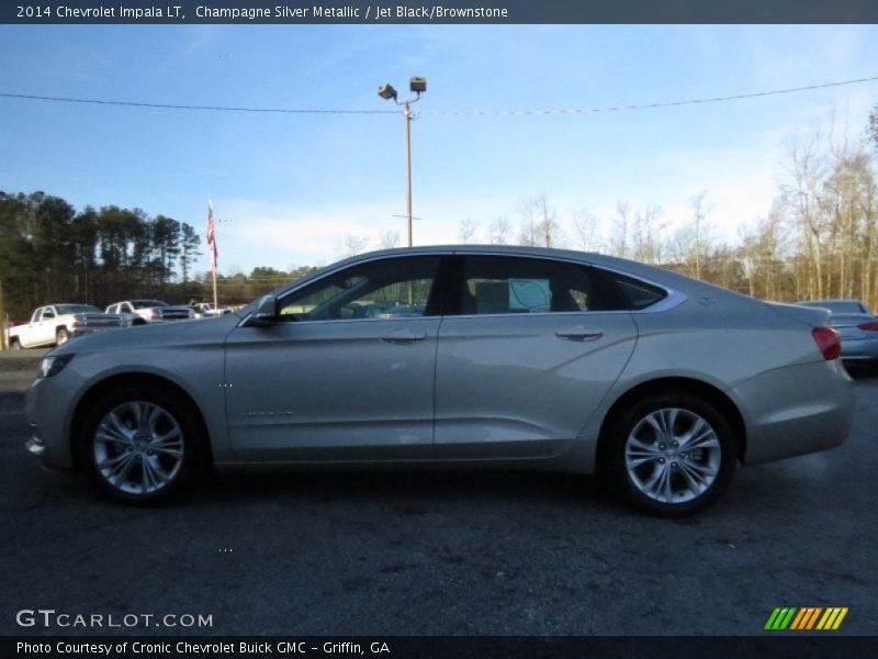 Champagne Silver Metallic / Jet Black/Brownstone 2014 Chevrolet Impala LT