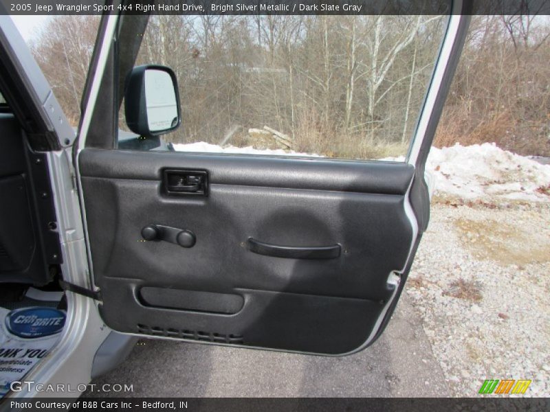 Bright Silver Metallic / Dark Slate Gray 2005 Jeep Wrangler Sport 4x4 Right Hand Drive
