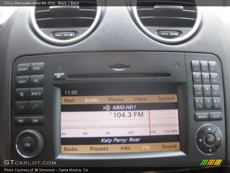 Black / Black 2011 Mercedes-Benz ML 350