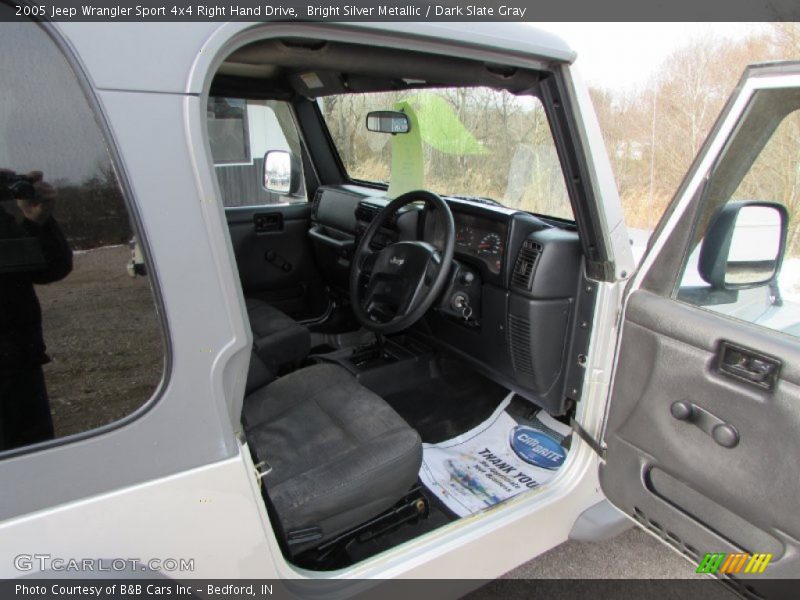 Bright Silver Metallic / Dark Slate Gray 2005 Jeep Wrangler Sport 4x4 Right Hand Drive