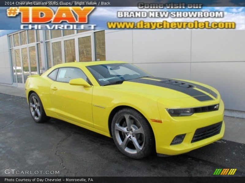 Bright Yellow / Black 2014 Chevrolet Camaro SS/RS Coupe