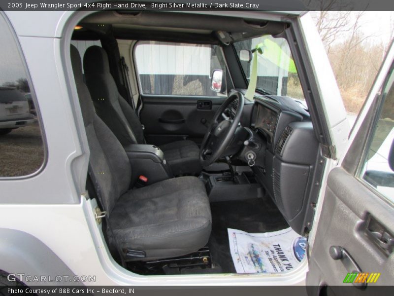 Bright Silver Metallic / Dark Slate Gray 2005 Jeep Wrangler Sport 4x4 Right Hand Drive