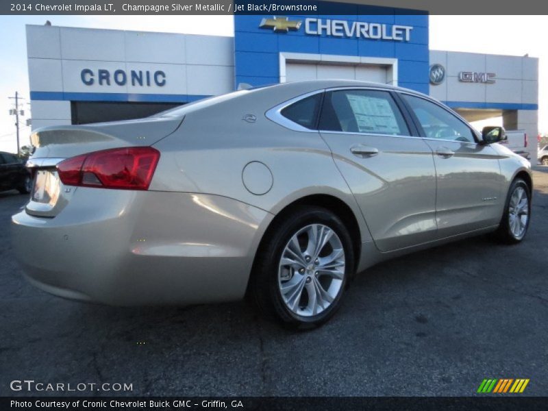 Champagne Silver Metallic / Jet Black/Brownstone 2014 Chevrolet Impala LT