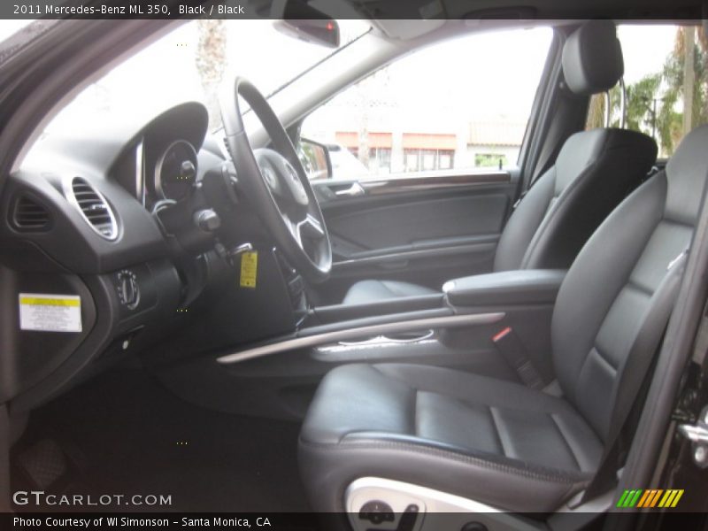 Black / Black 2011 Mercedes-Benz ML 350
