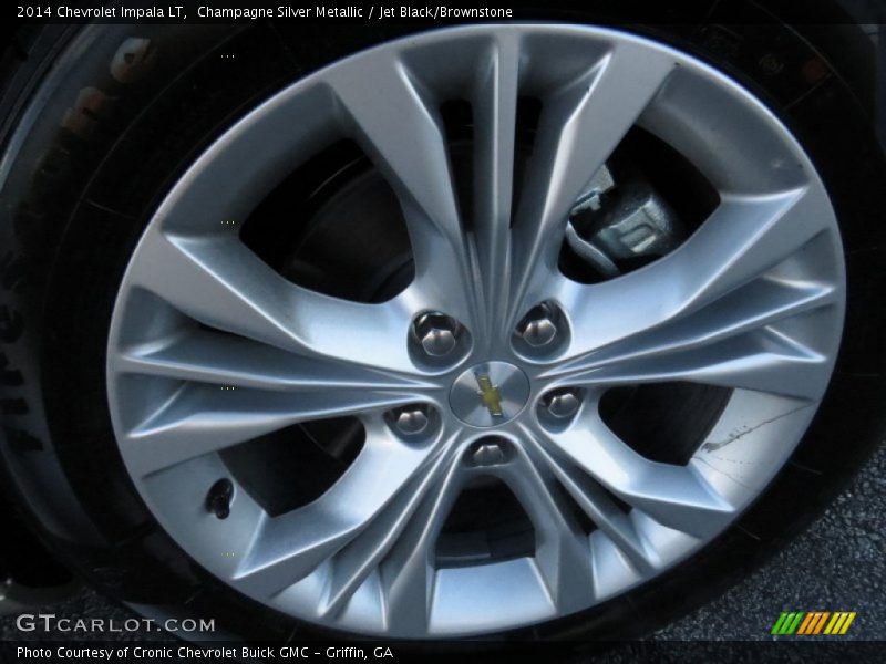 Champagne Silver Metallic / Jet Black/Brownstone 2014 Chevrolet Impala LT