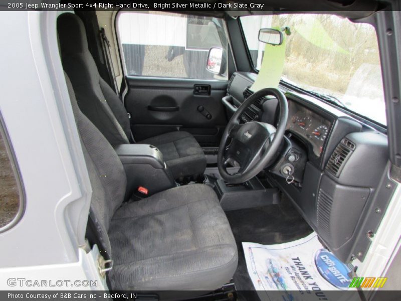 Bright Silver Metallic / Dark Slate Gray 2005 Jeep Wrangler Sport 4x4 Right Hand Drive