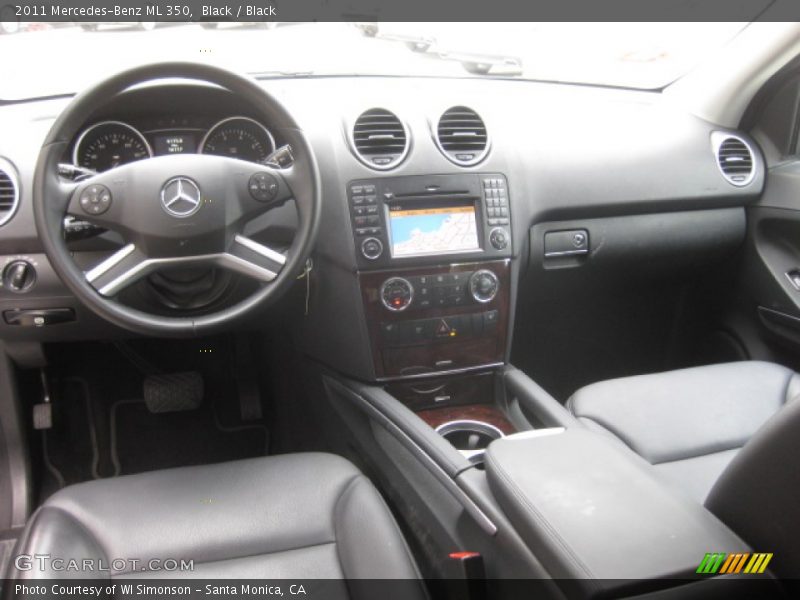 Black / Black 2011 Mercedes-Benz ML 350