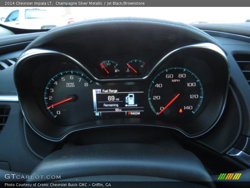 Champagne Silver Metallic / Jet Black/Brownstone 2014 Chevrolet Impala LT