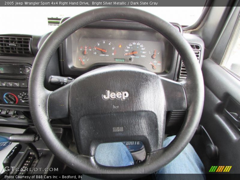Bright Silver Metallic / Dark Slate Gray 2005 Jeep Wrangler Sport 4x4 Right Hand Drive