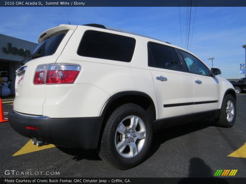 Summit White / Ebony 2010 GMC Acadia SL