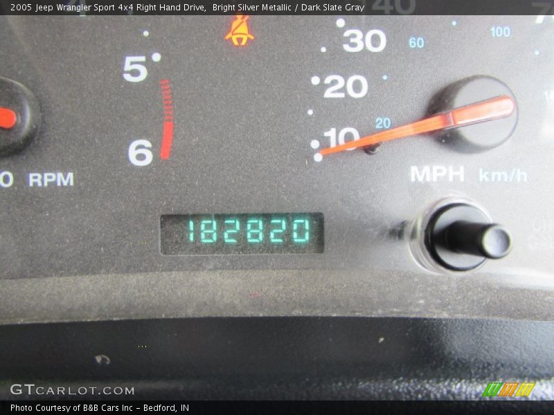 Bright Silver Metallic / Dark Slate Gray 2005 Jeep Wrangler Sport 4x4 Right Hand Drive