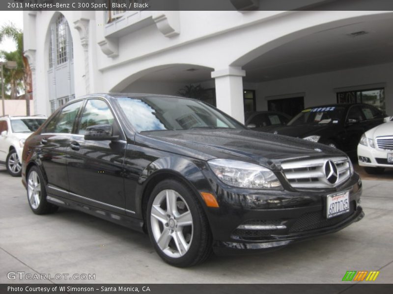 Black / Black 2011 Mercedes-Benz C 300 Sport
