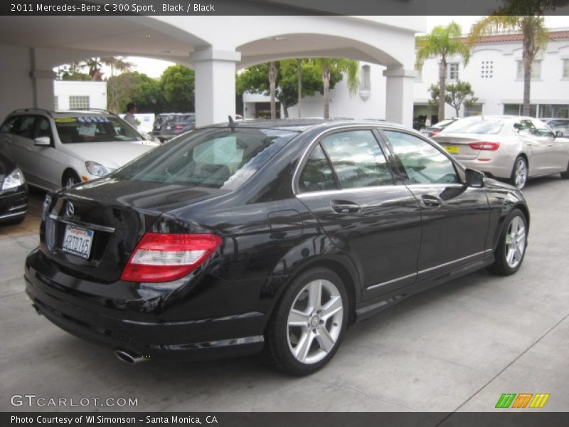 Black / Black 2011 Mercedes-Benz C 300 Sport