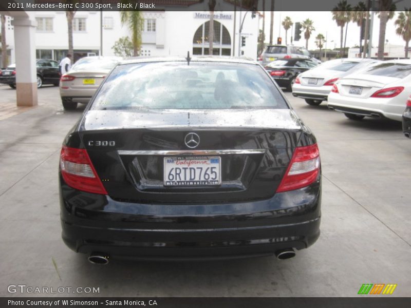 Black / Black 2011 Mercedes-Benz C 300 Sport
