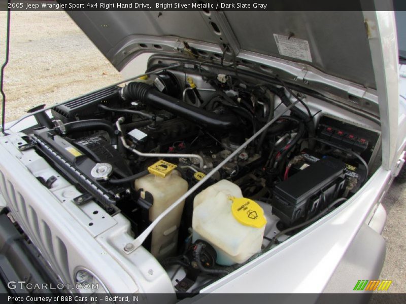 Bright Silver Metallic / Dark Slate Gray 2005 Jeep Wrangler Sport 4x4 Right Hand Drive