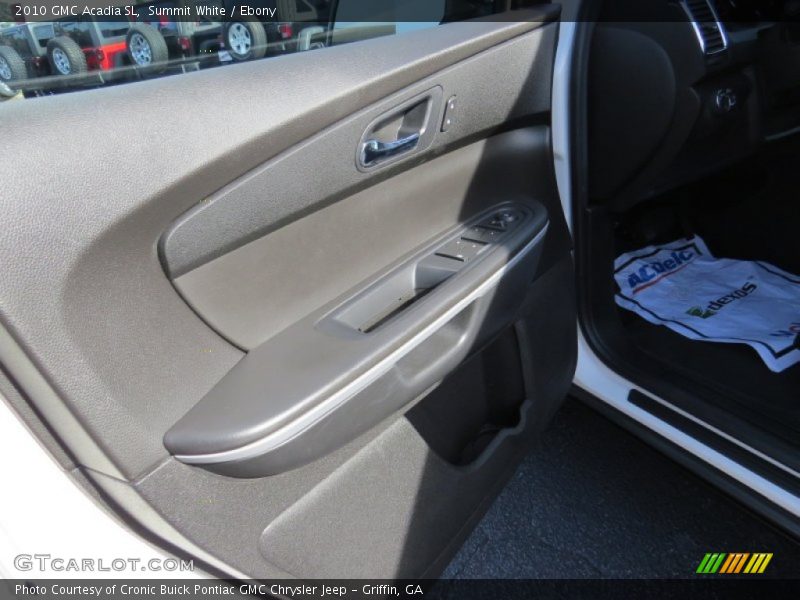 Summit White / Ebony 2010 GMC Acadia SL