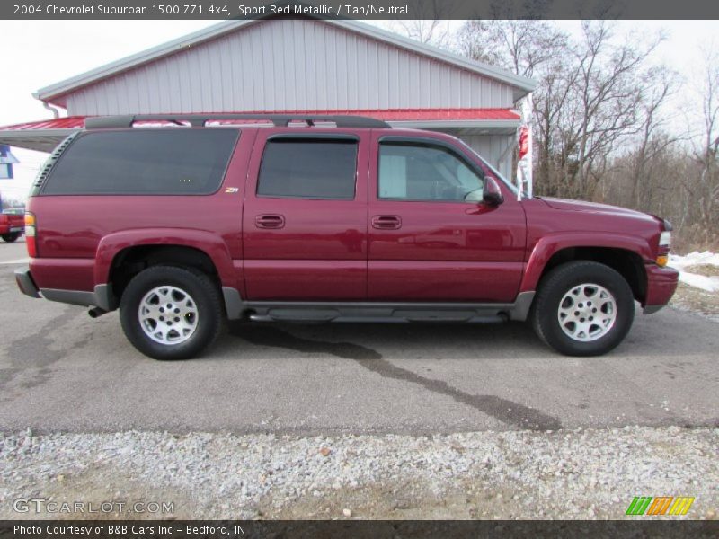 Sport Red Metallic / Tan/Neutral 2004 Chevrolet Suburban 1500 Z71 4x4
