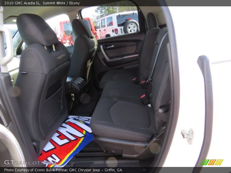 Summit White / Ebony 2010 GMC Acadia SL