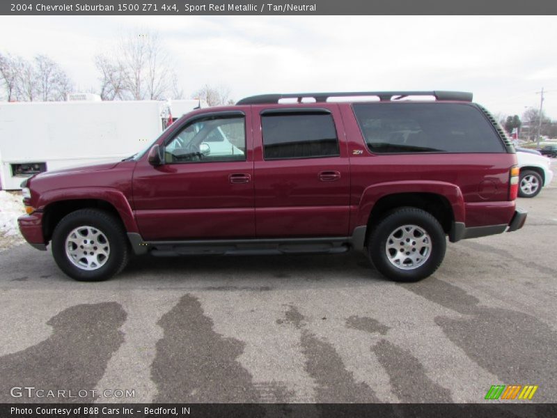 Sport Red Metallic / Tan/Neutral 2004 Chevrolet Suburban 1500 Z71 4x4