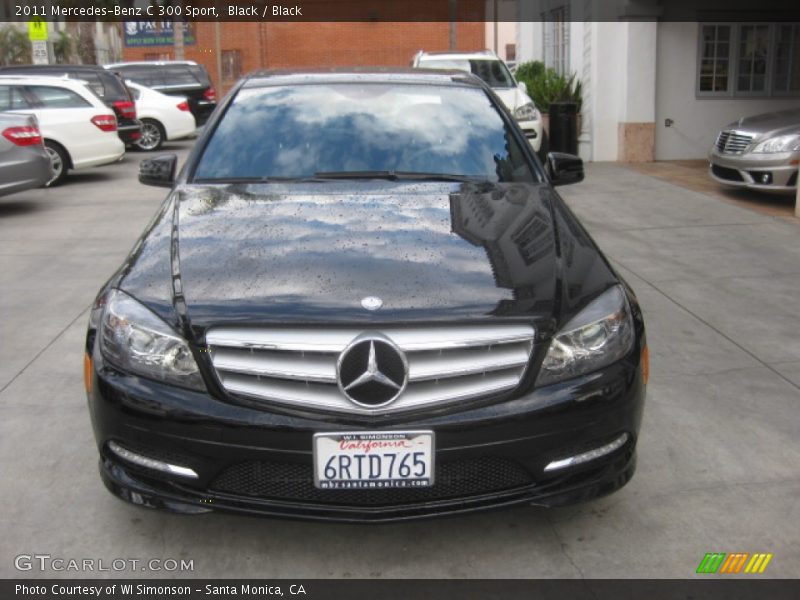 Black / Black 2011 Mercedes-Benz C 300 Sport
