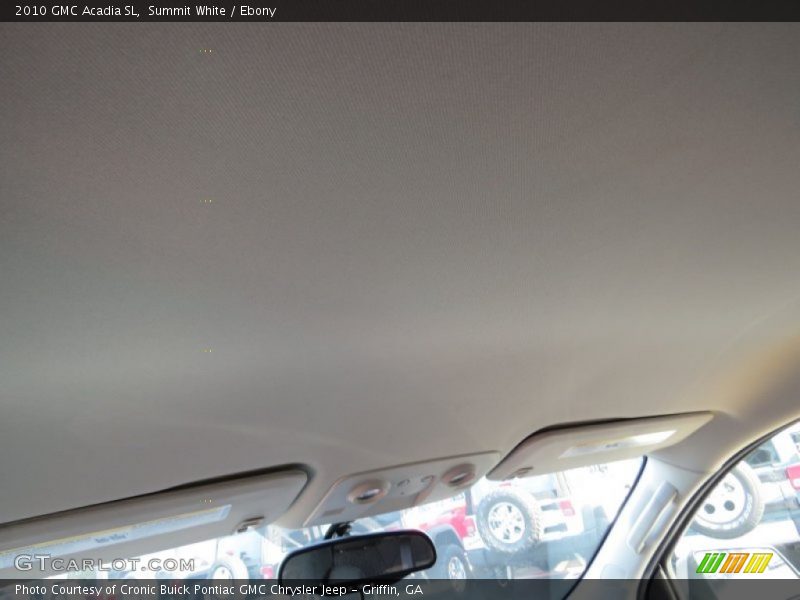 Summit White / Ebony 2010 GMC Acadia SL