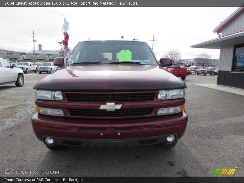 Sport Red Metallic / Tan/Neutral 2004 Chevrolet Suburban 1500 Z71 4x4