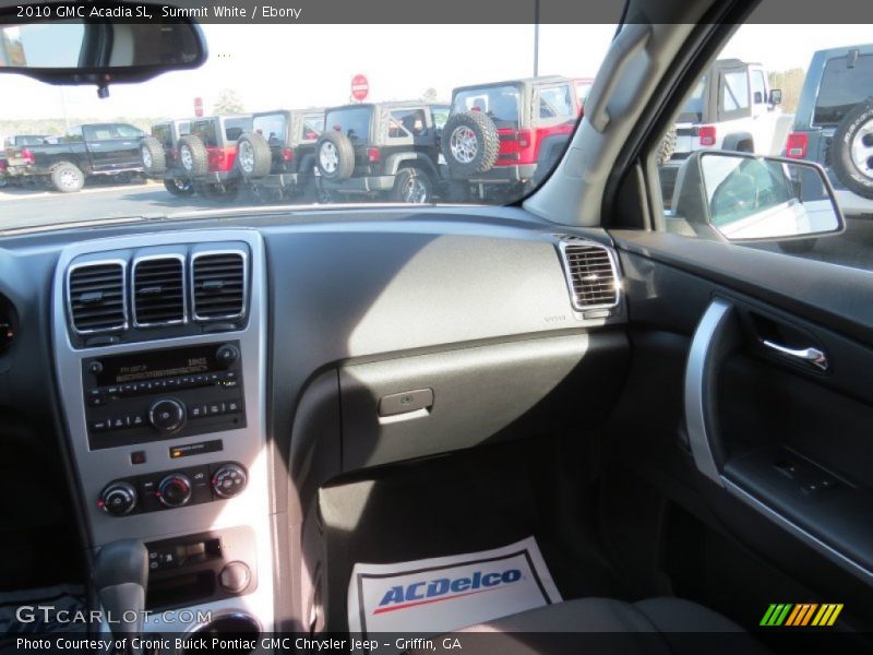 Summit White / Ebony 2010 GMC Acadia SL