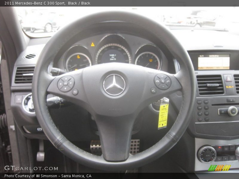Black / Black 2011 Mercedes-Benz C 300 Sport