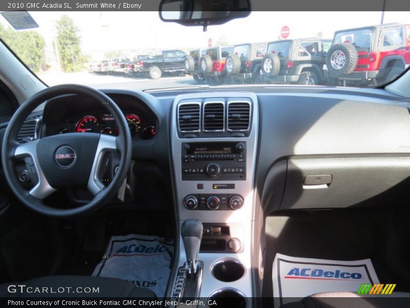 Summit White / Ebony 2010 GMC Acadia SL