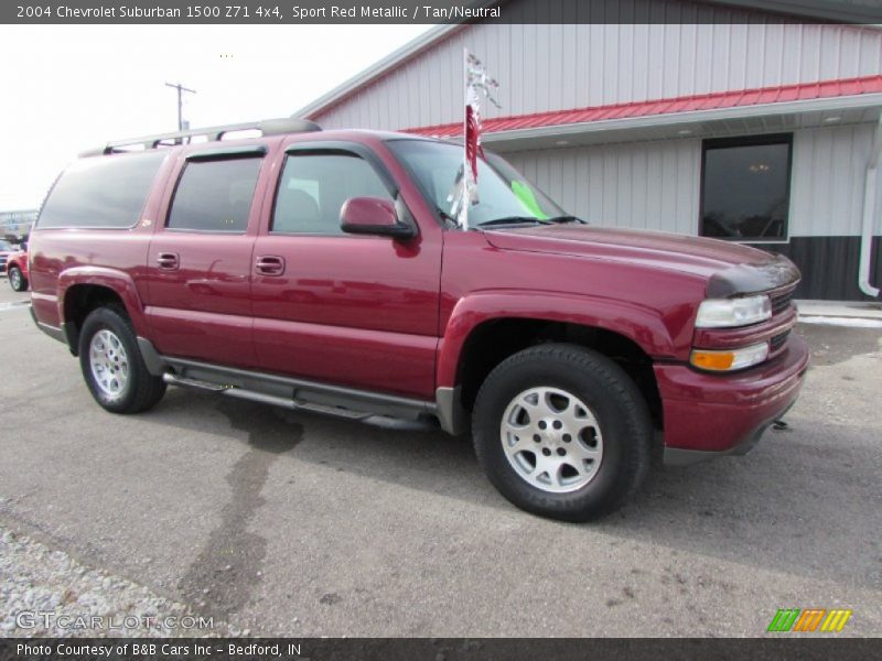 Sport Red Metallic / Tan/Neutral 2004 Chevrolet Suburban 1500 Z71 4x4