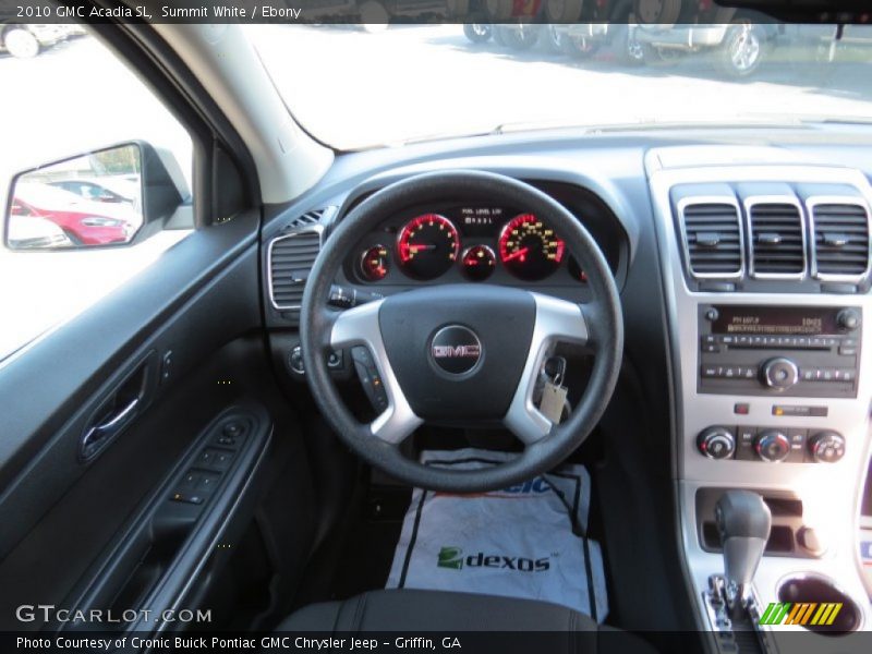 Summit White / Ebony 2010 GMC Acadia SL