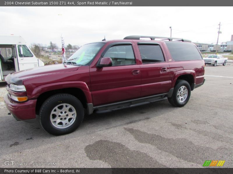 Sport Red Metallic / Tan/Neutral 2004 Chevrolet Suburban 1500 Z71 4x4