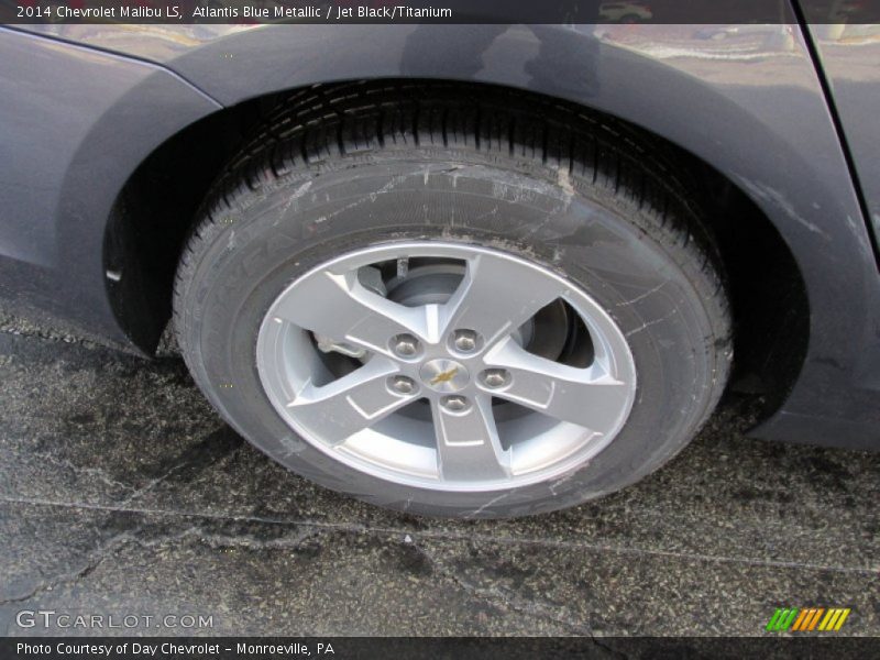 Atlantis Blue Metallic / Jet Black/Titanium 2014 Chevrolet Malibu LS