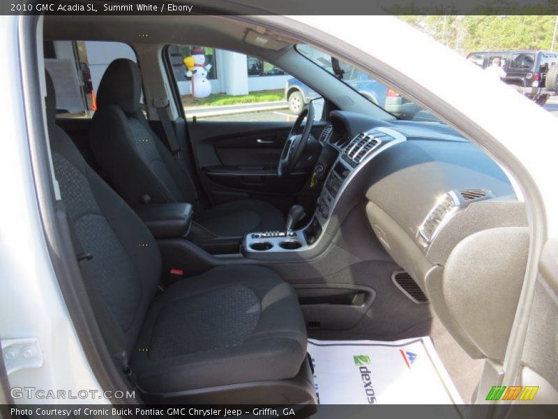 Summit White / Ebony 2010 GMC Acadia SL