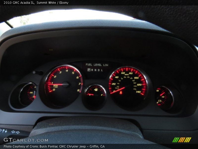 Summit White / Ebony 2010 GMC Acadia SL